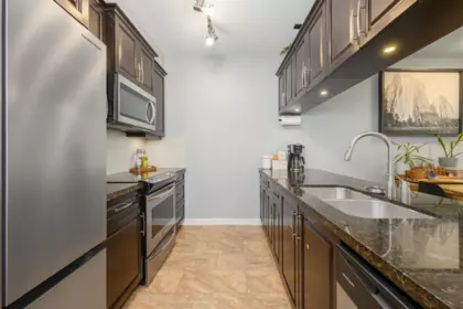 Kitchen Island Photo of 115 11887 Burnett Street, Maple Ridge, BC