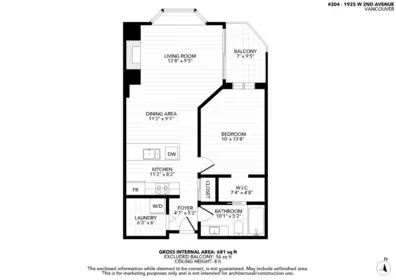 Office / Den Photo of 304 1925 W 2nd Avenue, Vancouver, BC
