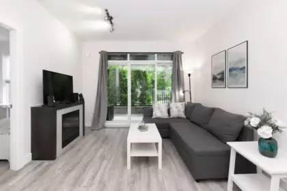 Living Room Photo of 107 5928 Birney Avenue, Vancouver, BC