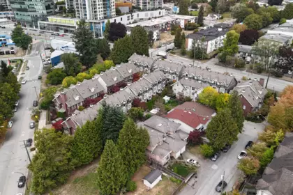 Aerial View of 32 7458 Britton Street, Burnaby, BC