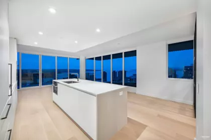 Living Room Photo of 1502 1180 Broughton Street, Vancouver, BC