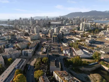 Aerial View of 315 336 E 1st Avenue, Vancouver, BC