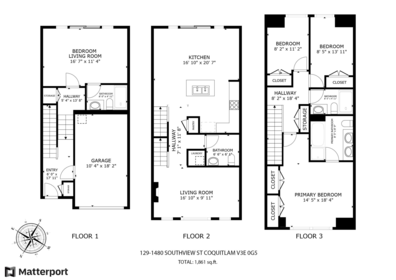 129 1480 Southview Street, Coquitlam, BC, Westwood Plateau — 4 bed townhouse for sale