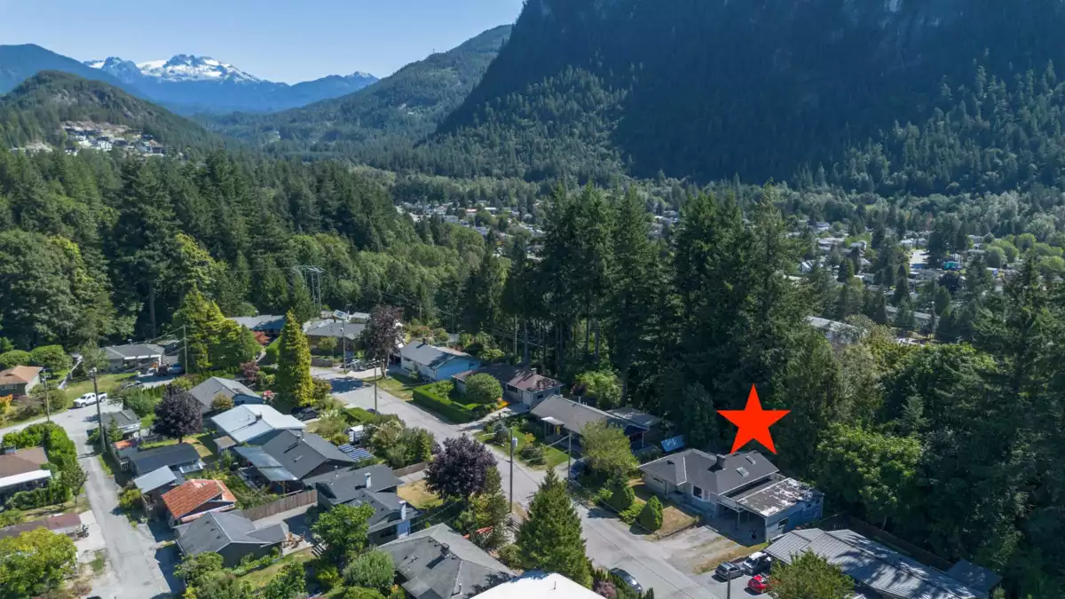 Aerial View of 38258 Northridge Drive, Squamish, BC