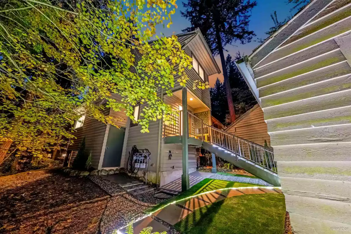 Aerial View of 867 Frederick Road, North Vancouver, BC