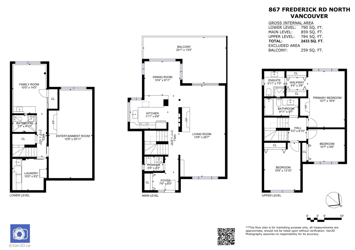 Primary Bedroom Photo of 867 Frederick Road, North Vancouver, BC
