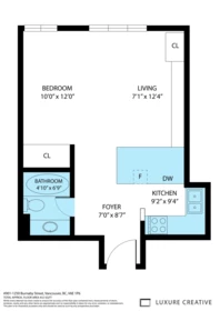 Aerial View of 901 1250 Burnaby Street, Vancouver, BC