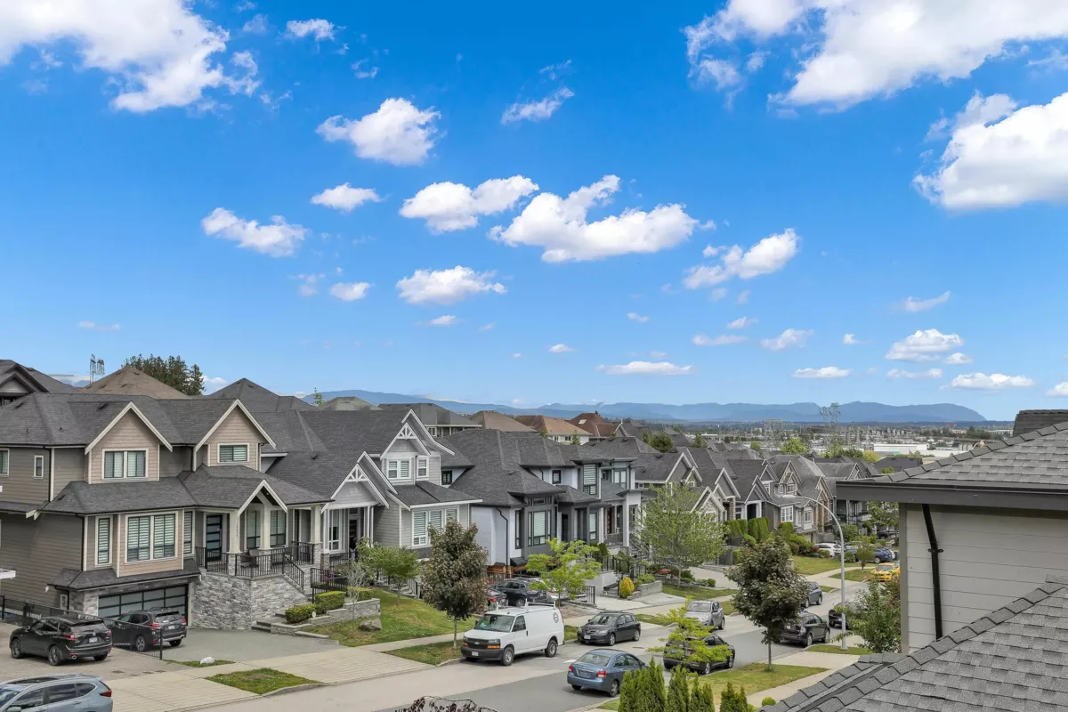 Aerial View of 5438 188 Street, Surrey, BC