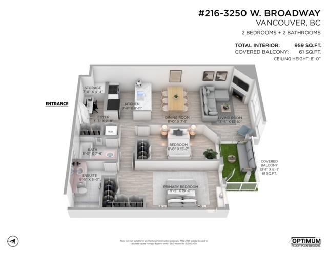 Outdoor Deck Photo of 216 3250 W Broadway, Vancouver, BC