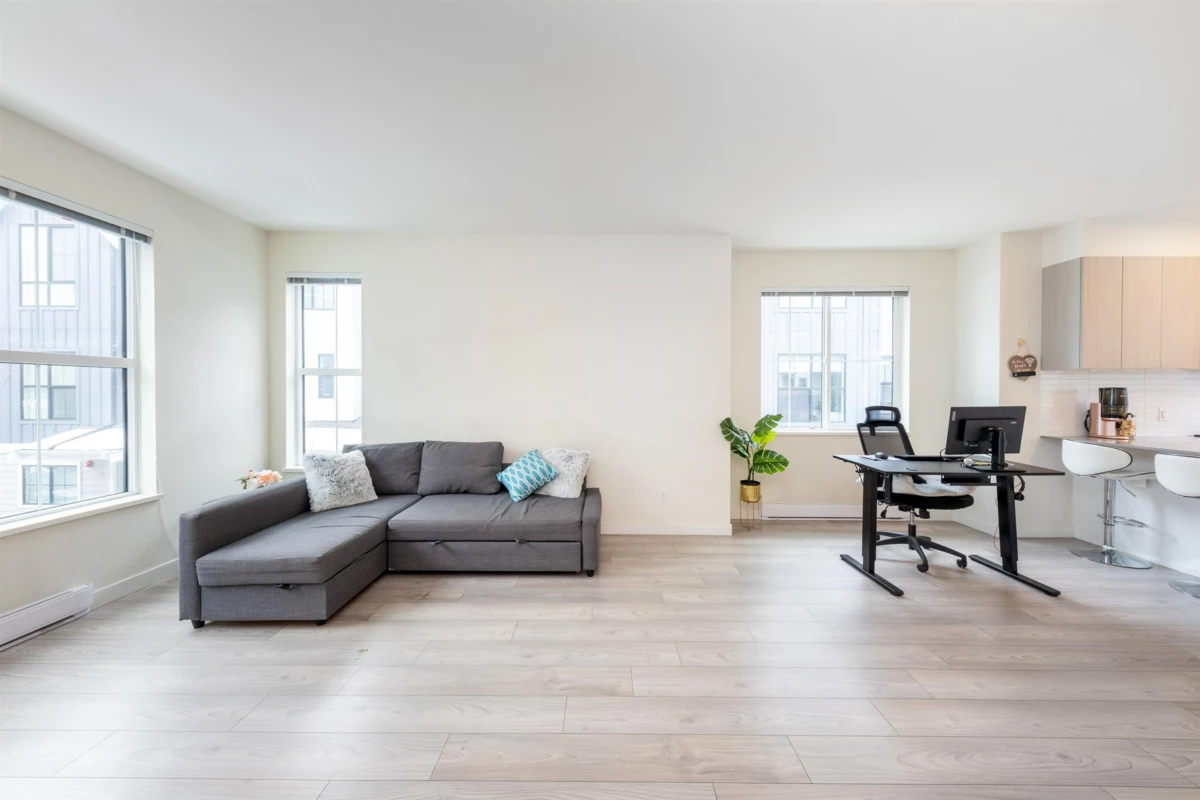 Living Room Photo of 123 488 Furness Street, New Westminster, BC