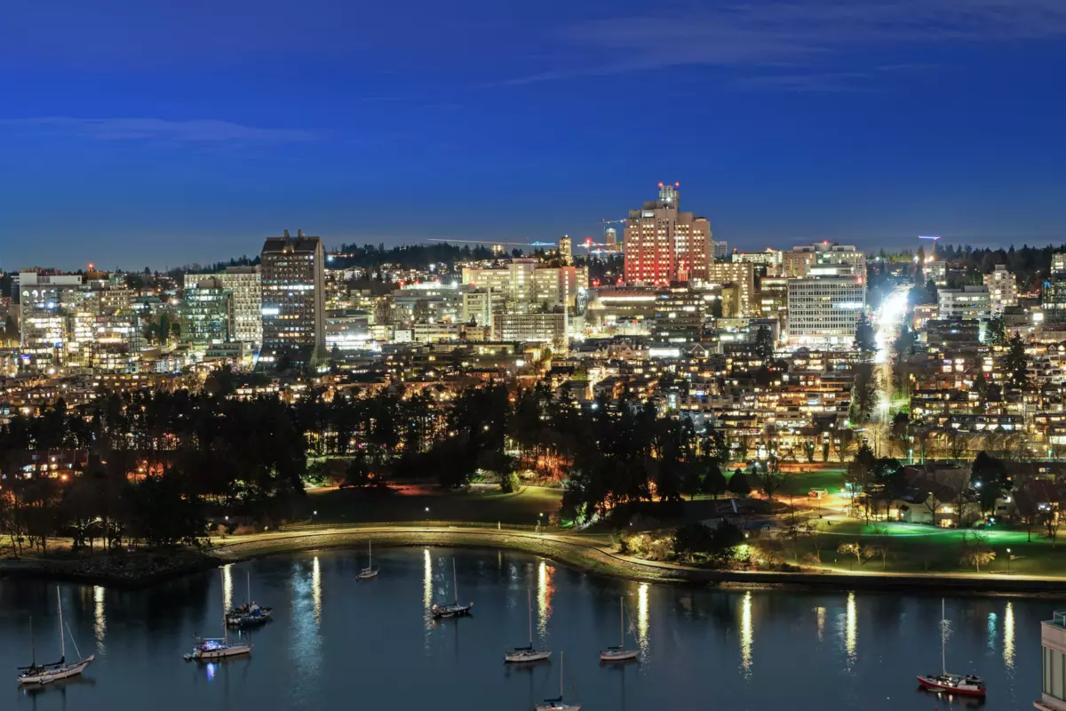 Aerial View of 3002 1483 Homer Street, Vancouver, BC