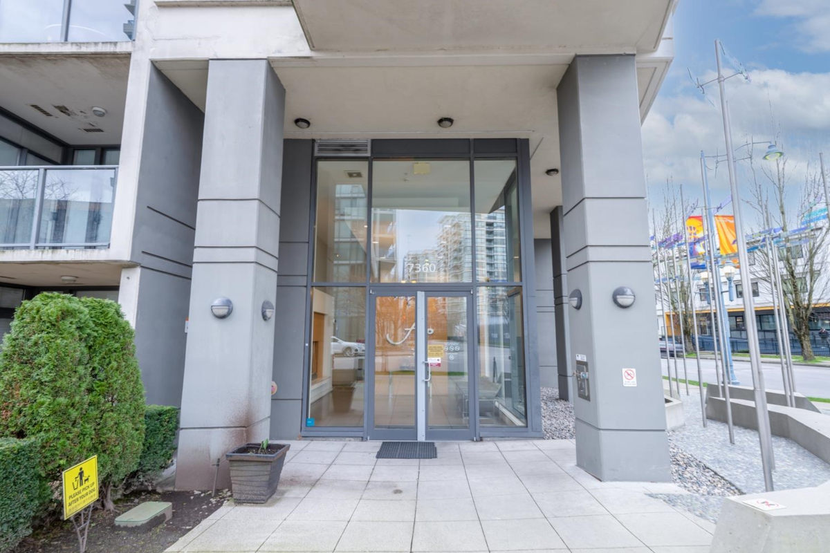 Exterior Rear Photo of 809 7360 Elmbridge Way, Richmond, BC