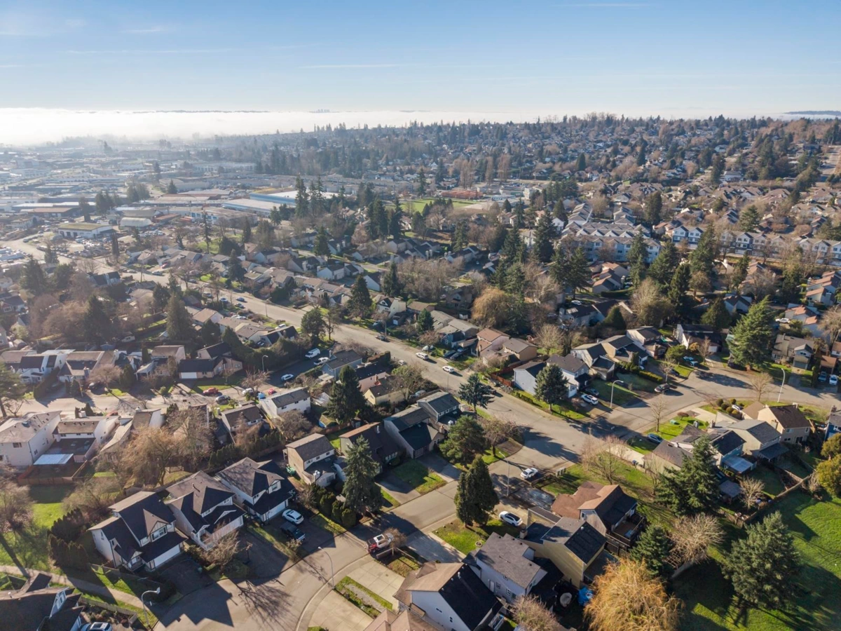 Aerial View of 19452 61 Avenue, Surrey, BC