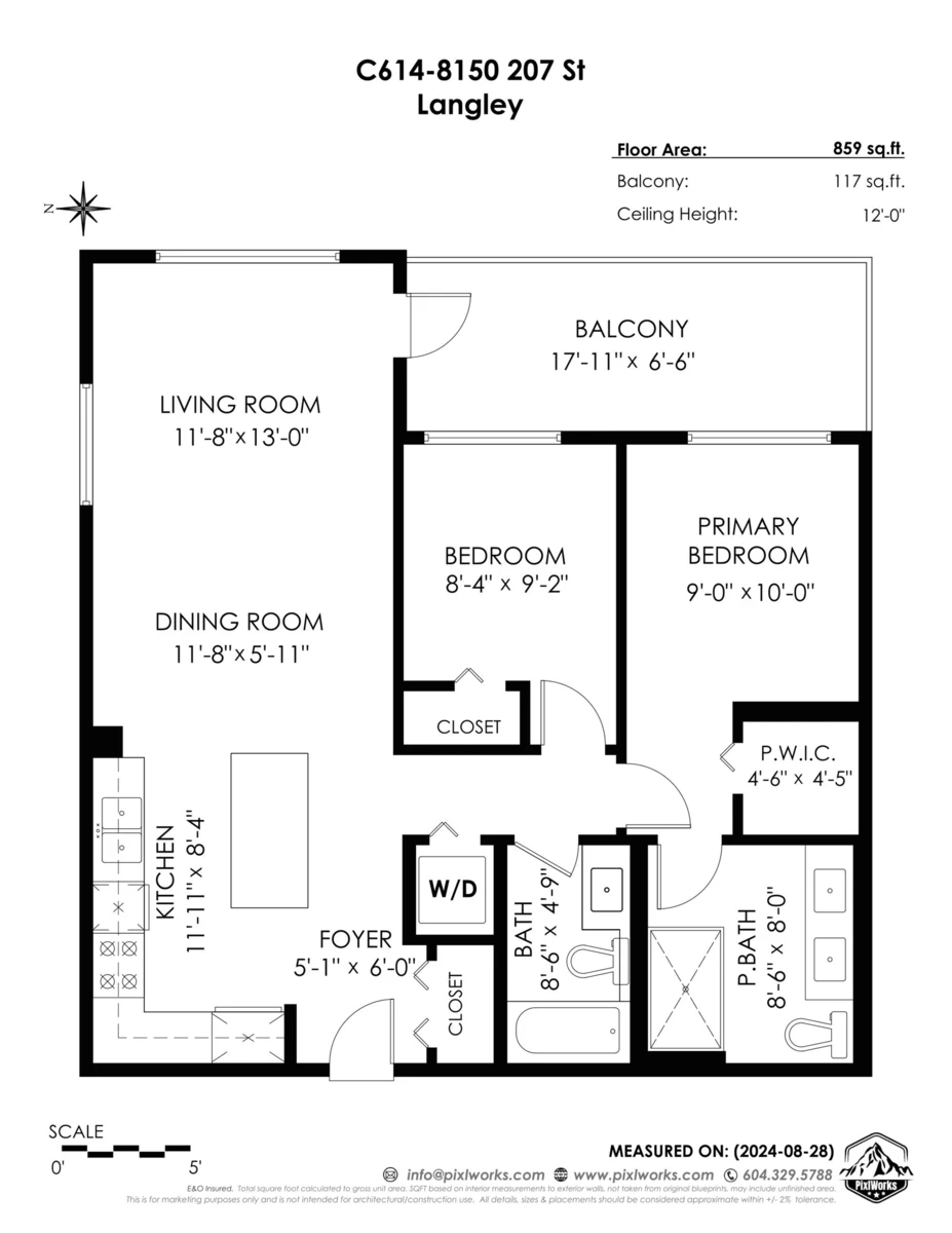 Living Room Photo of C614 8150 207 Street, Langley, BC