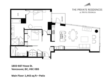 Office / Den Photo of 1803 667 Howe Street, Vancouver, BC