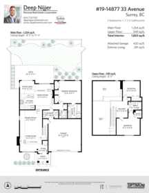 Staircase Photo of 19 14877 33 Avenue, Surrey, BC