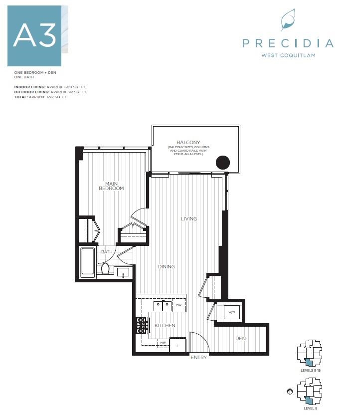 Exterior Rear Photo of 1307 699 Whiting Way, Coquitlam, BC