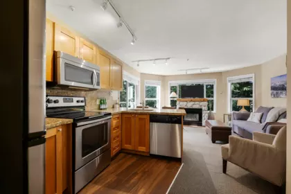 Kitchen Island Photo of 212 4800 Spearhead Drive, Whistler, BC