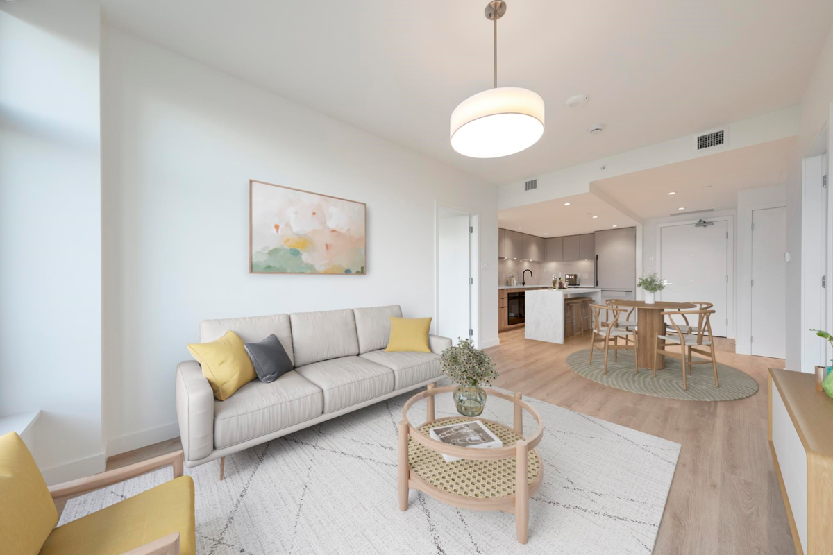 Living Room Photo of 307 755 Harbourside Drive, West Vancouver, BC