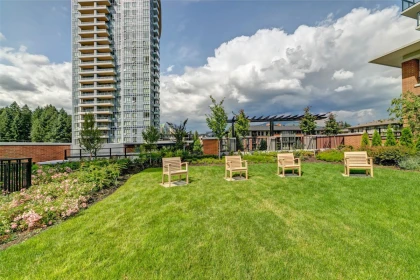 Aerial View of 1004 3100 Windsor Gate, Coquitlam, BC