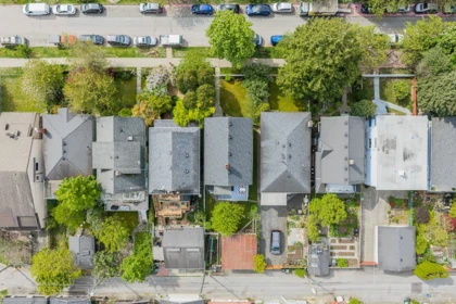 Aerial View of 1049 E 11th Avenue, Vancouver, BC