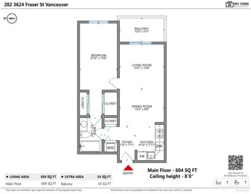 Laundry Room Photo of 202 3624 Fraser Street, Vancouver, BC