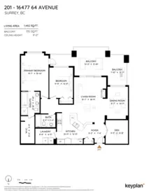Basement Recreation Room Photo of 201 16477 64 Avenue, Surrey, BC