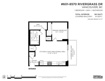 Outdoor Patio Photo of 601 8570 Rivergrass Drive, Vancouver, BC