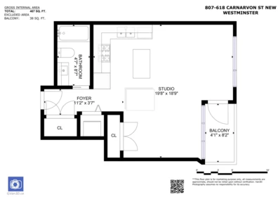 Staircase Photo of 807 618 Carnarvon Street, New Westminster, BC