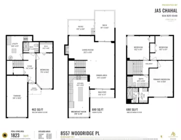 Outdoor Deck Photo of 8557 Woodridge Place, Burnaby, BC