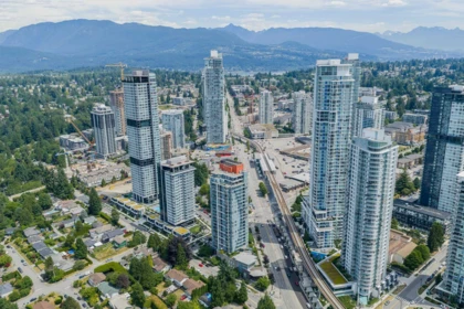 Aerial View of 601 691 North Road, Coquitlam, BC