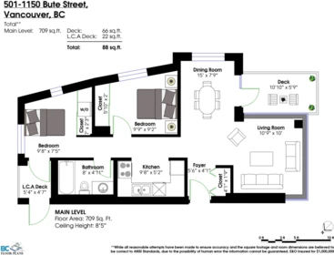 Loft / Bonus Room Photo of 501 1150 Bute Street, Vancouver, BC