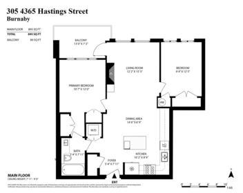 Entry Foyer Photo of 305 4365 Hastings Street, Burnaby, BC