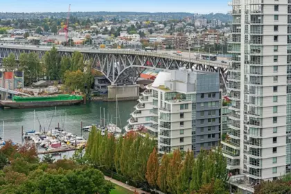 Aerial View of 2206 1438 Richards Street, Vancouver, BC