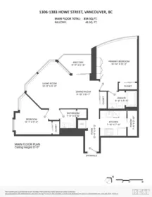 Entry Foyer Photo of 1306 1383 Howe Street, Vancouver, BC