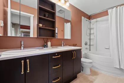 Guest Bathroom Photo of 407 700 Klahanie Drive, Port Moody, BC