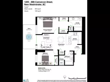Exterior Rear Photo of 1205 888 Carnarvon Street, New Westminster, BC
