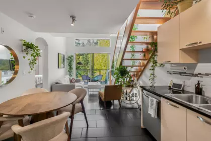 Kitchen Island Photo of 401 7418 Byrnepark Walk, Burnaby, BC