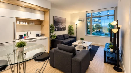 Family Room Photo of 212 1661 Quebec Street, Vancouver, BC