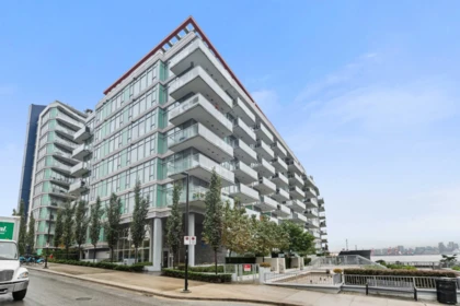Outdoor Deck Photo of 211 185 Victory Ship Way, North Vancouver, BC