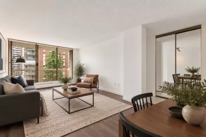 Living Room Photo of 802 2008 Fullerton Avenue, North Vancouver, BC