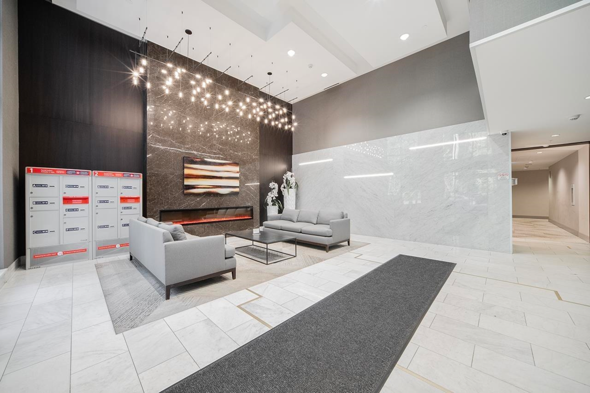 Living Room Photo of 701 3487 Binning Road, Vancouver, BC