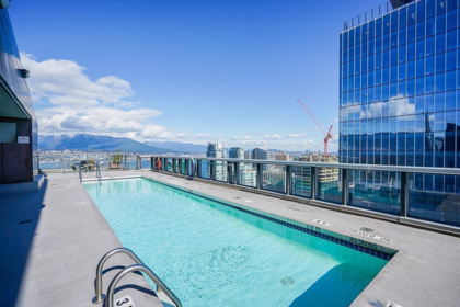 Outdoor Deck Photo of 3501 1189 Melville Street, Vancouver, BC