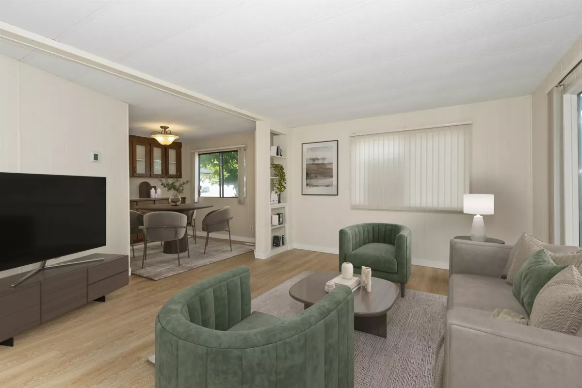 Living Room Photo of 58 8220 King George Boulevard, Surrey, BC