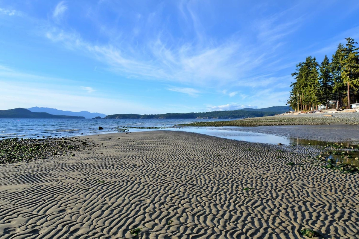 Aerial View of 8429 Redrooffs Road, Halfmoon Bay, BC