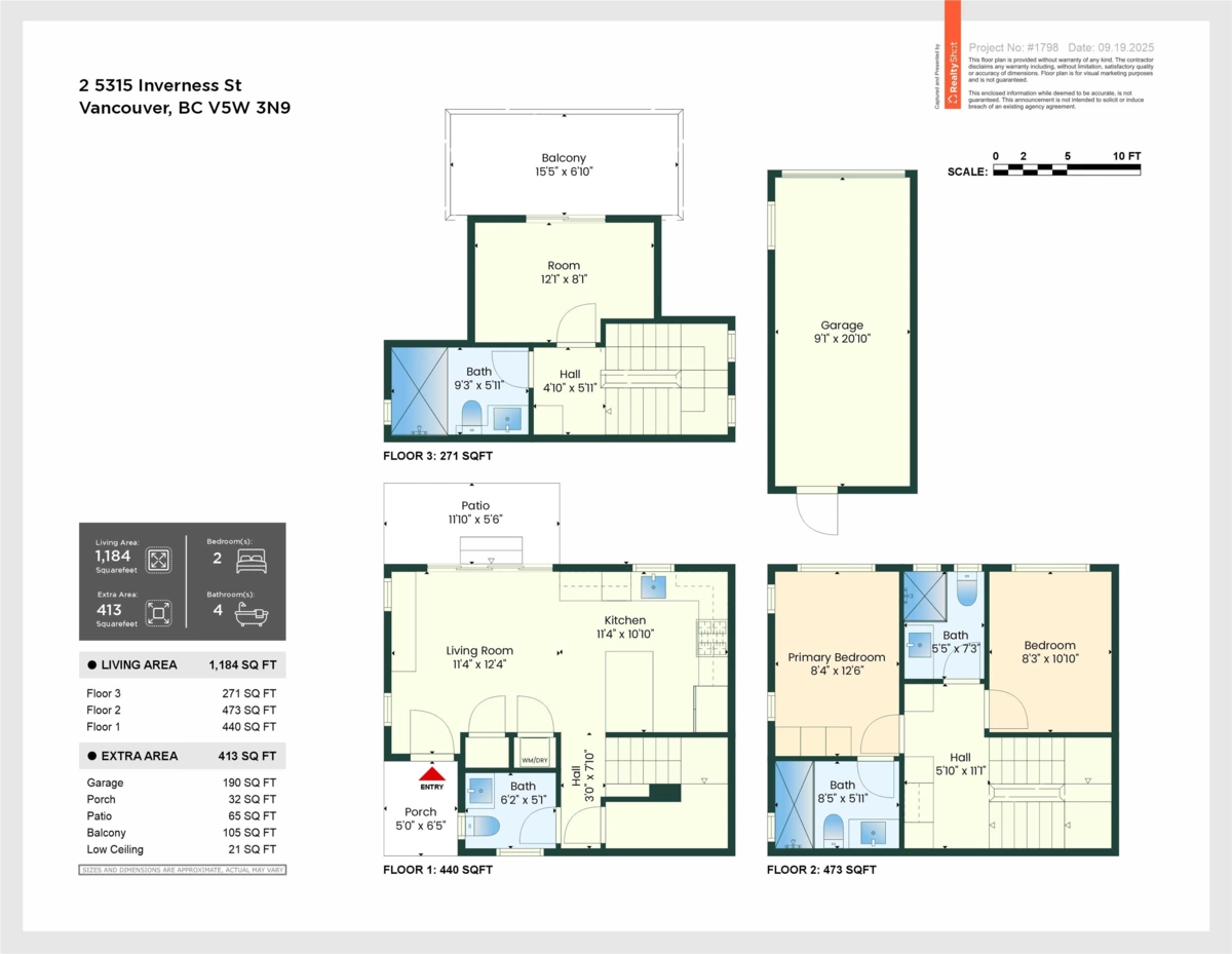 Outdoor Deck Photo of 2 5315 Inverness Street, Vancouver, BC