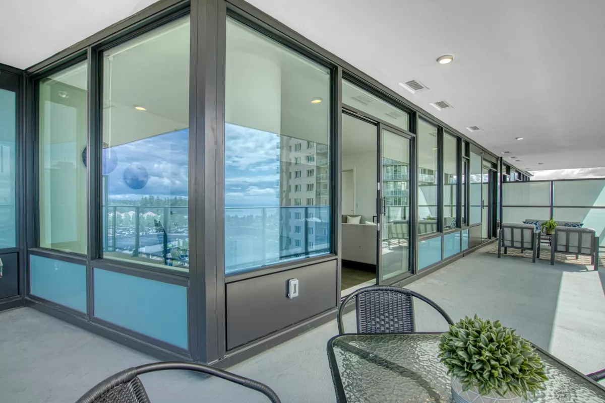 Aerial View of 1108 1588 Johnston Road, White Rock, BC