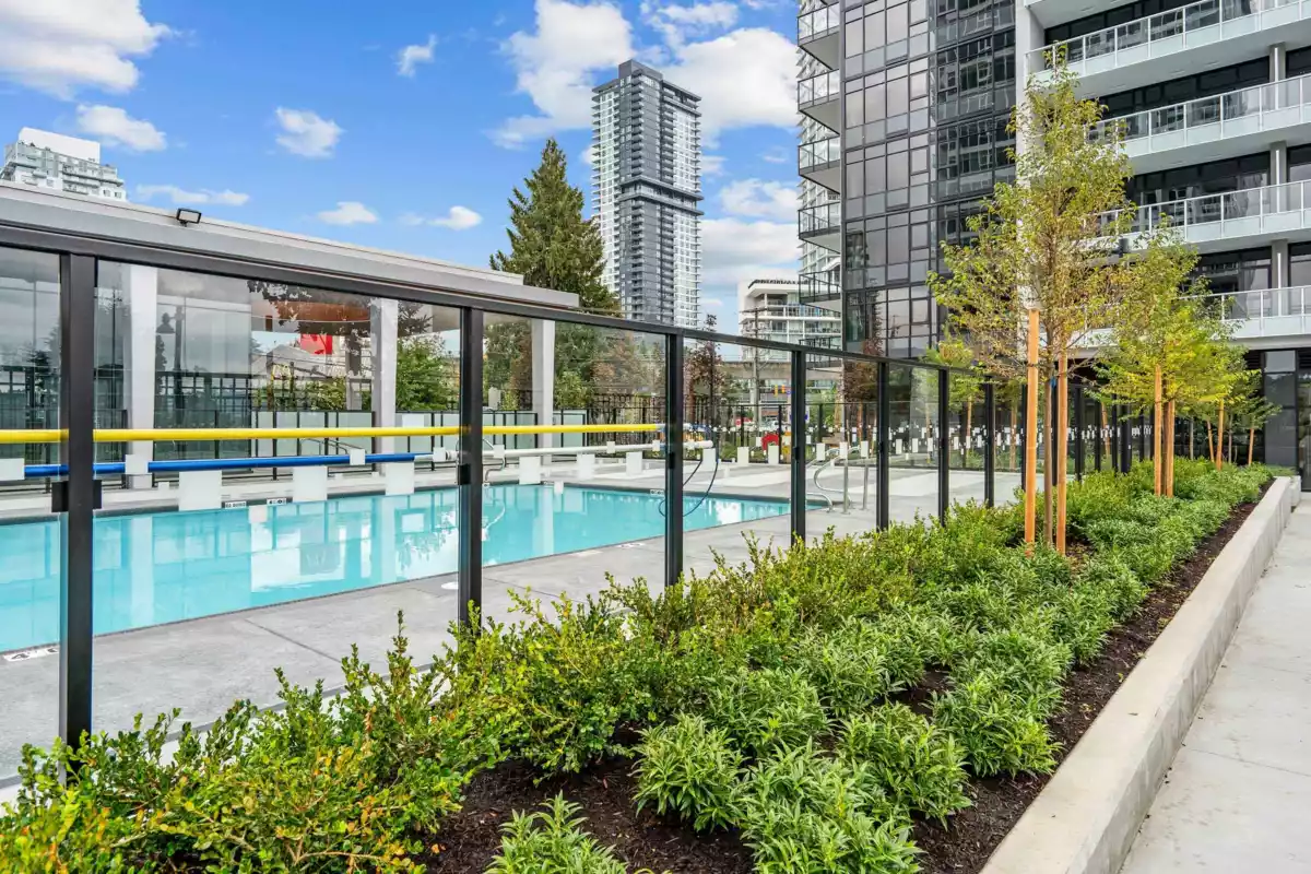 Aerial View of 302 720 Farrow Street, Coquitlam, BC