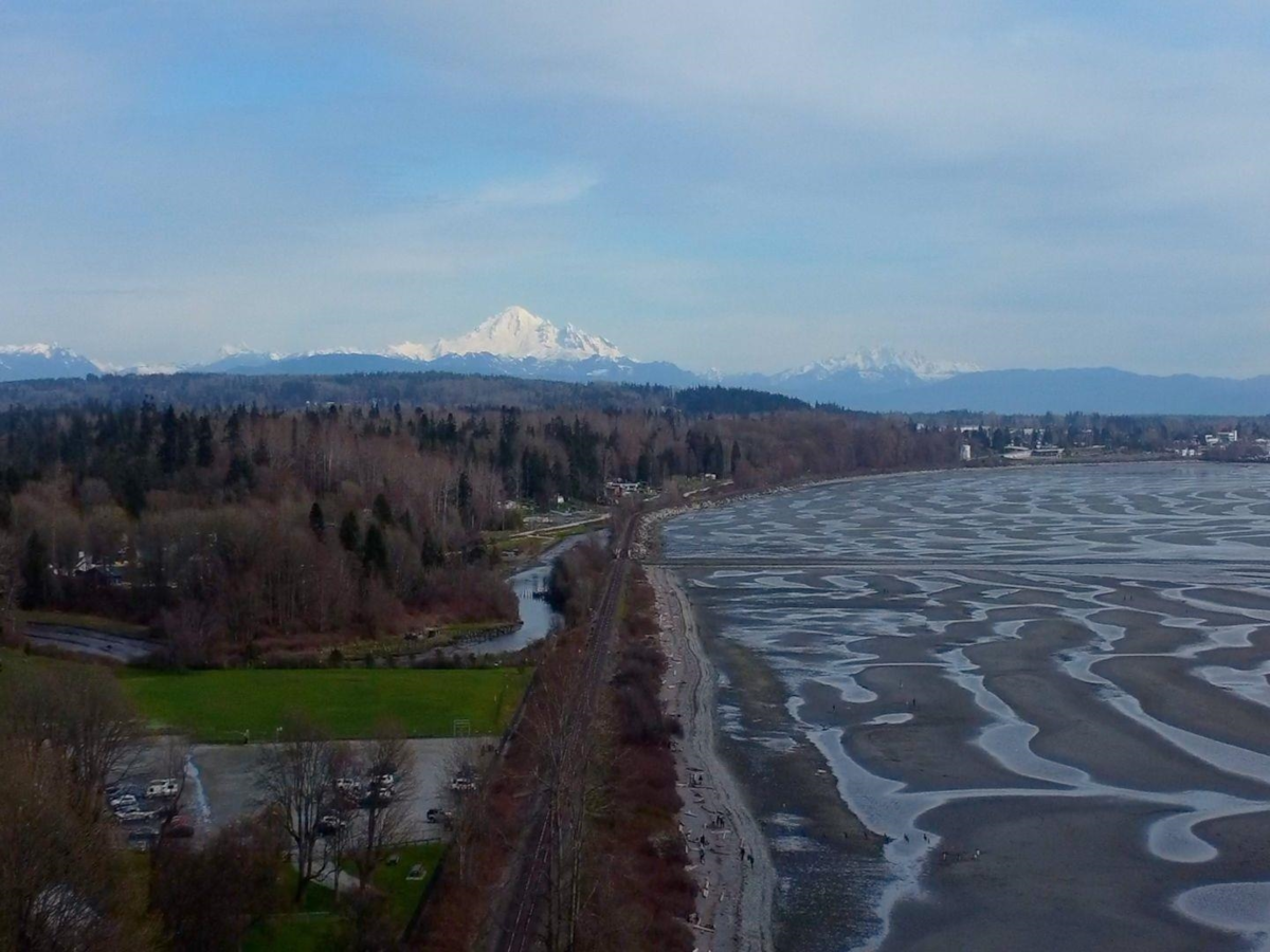 Aerial View of 301 1378 George Street, White Rock, BC