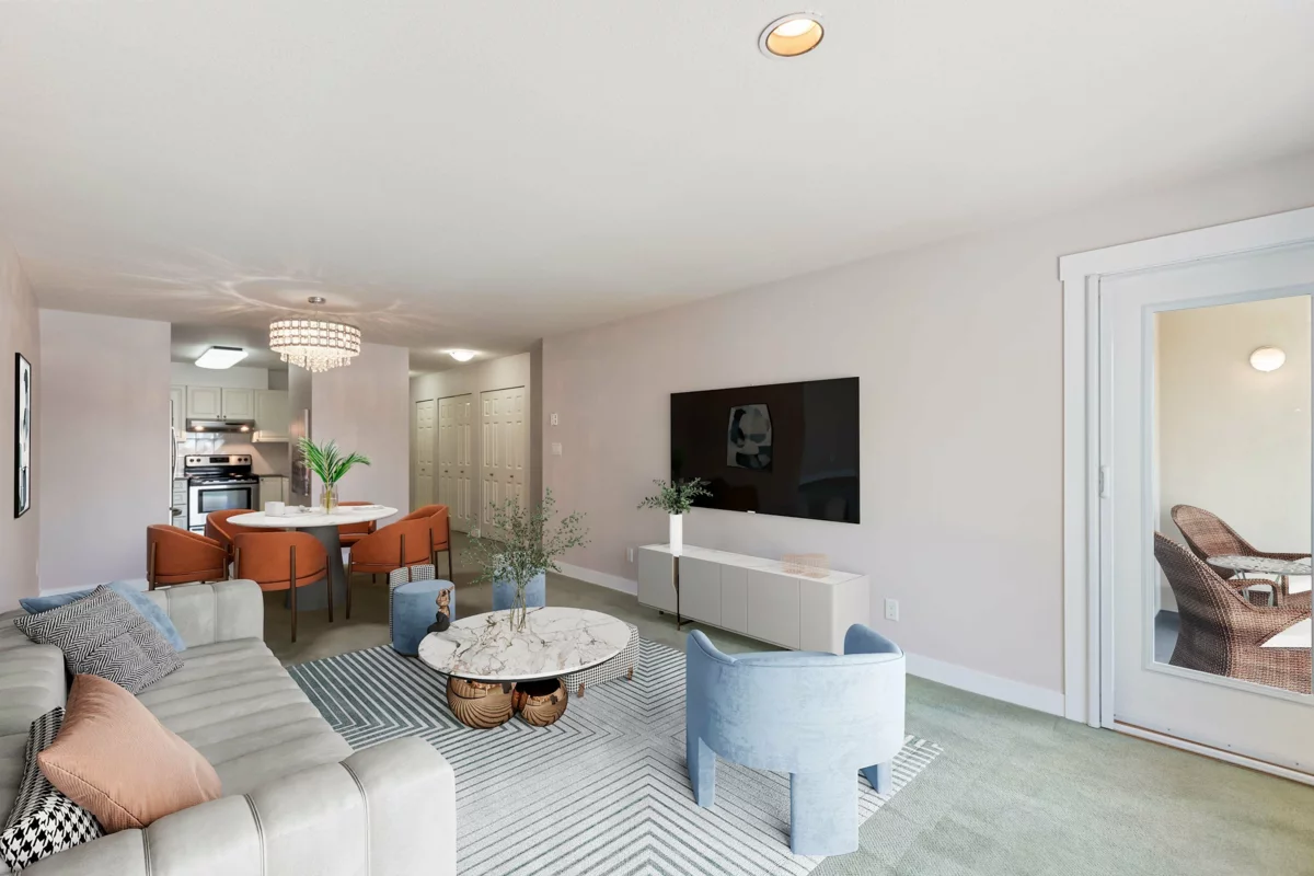 Living Room Photo of 301 1378 George Street, White Rock, BC